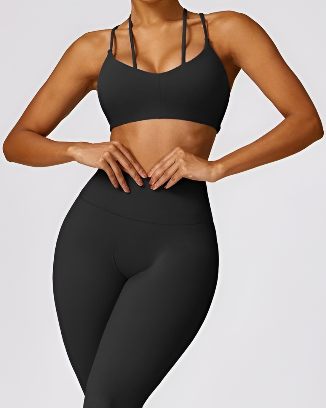 June Spring Seamless Sports Bra Black