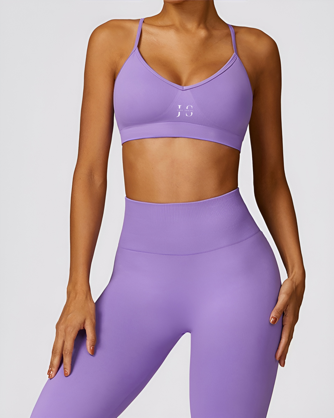 Haut de sport sans couture June Spring Lilas