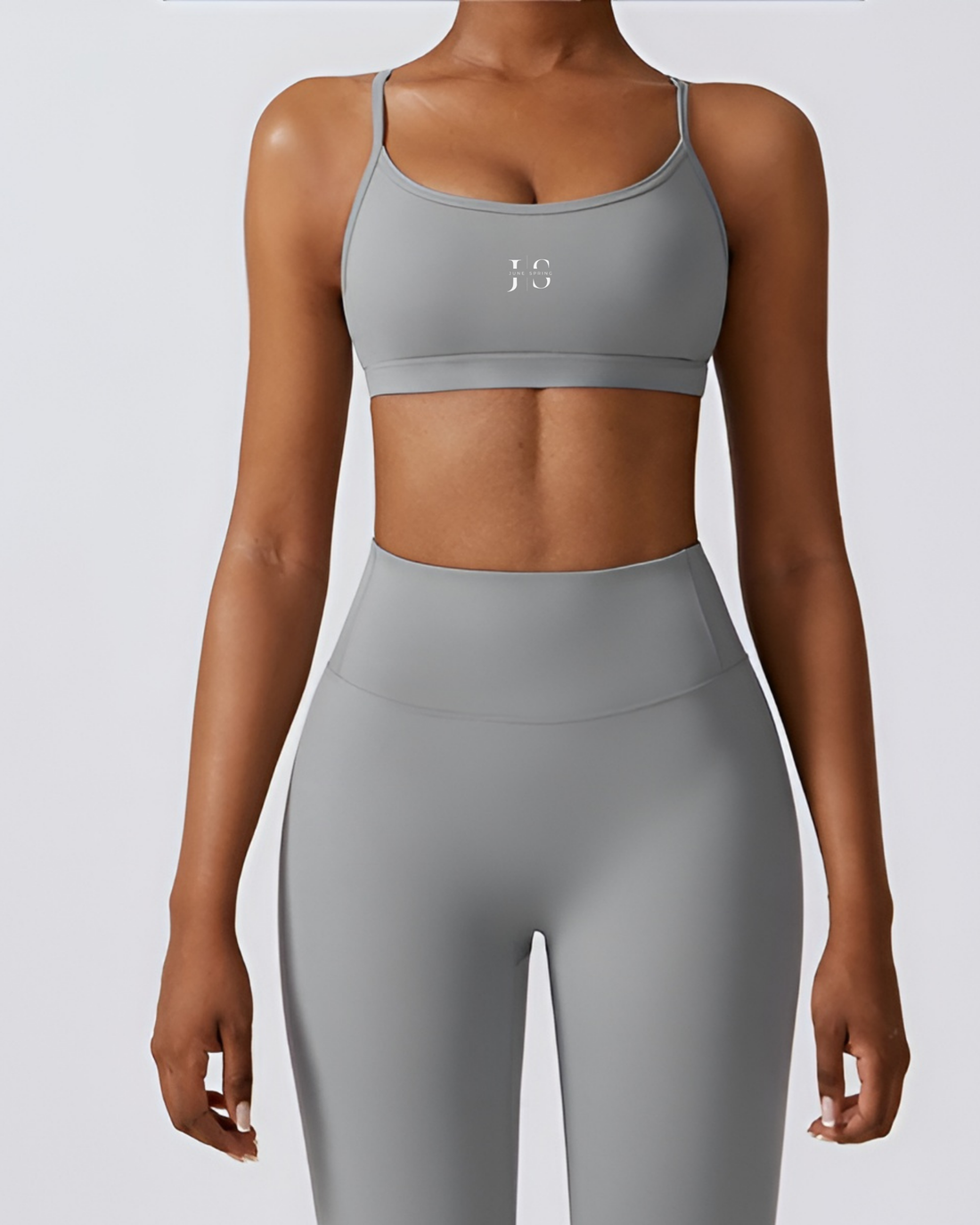 June Spring Seamless Sport Top Light Gray