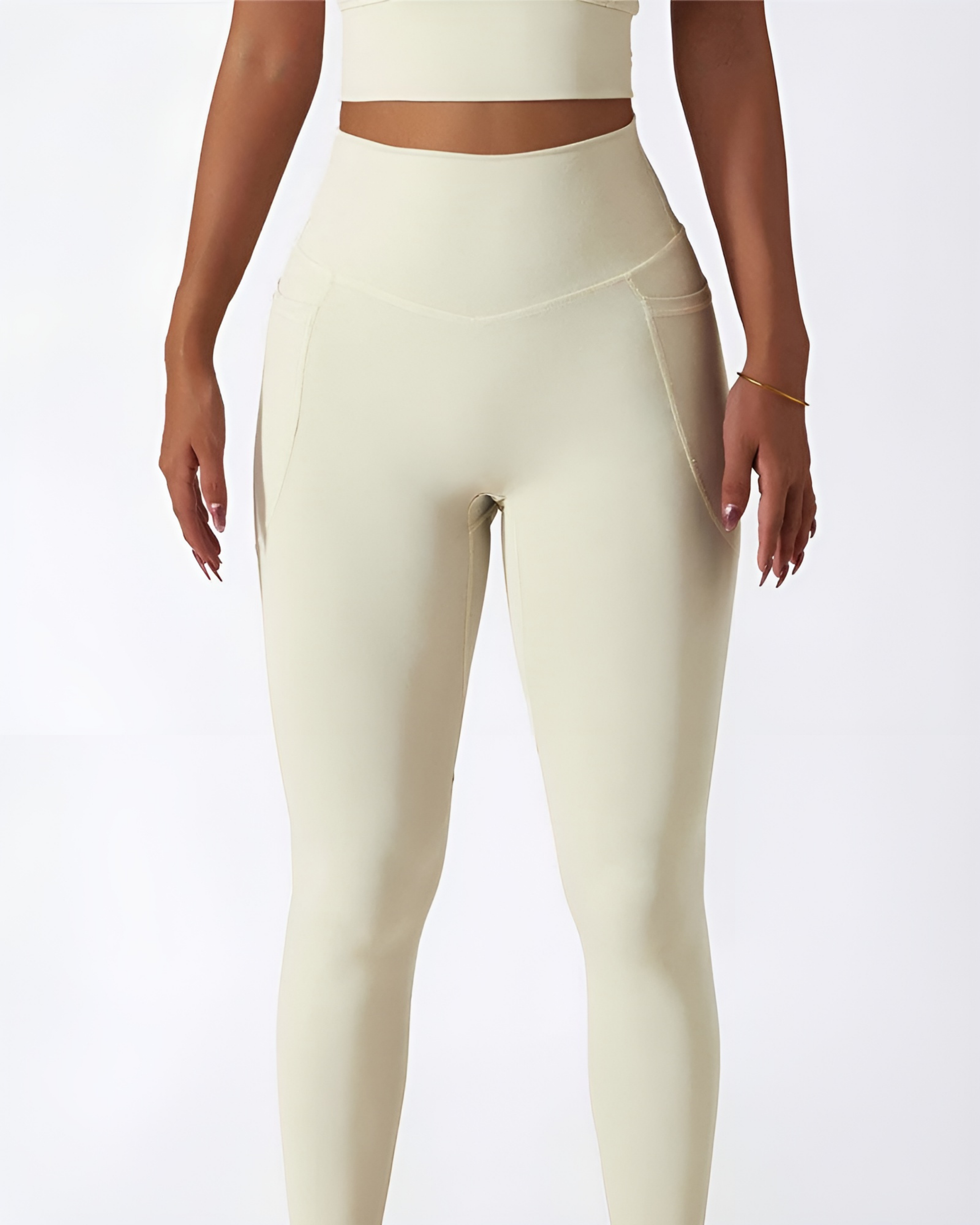 June Spring Pocket Legging Off-White