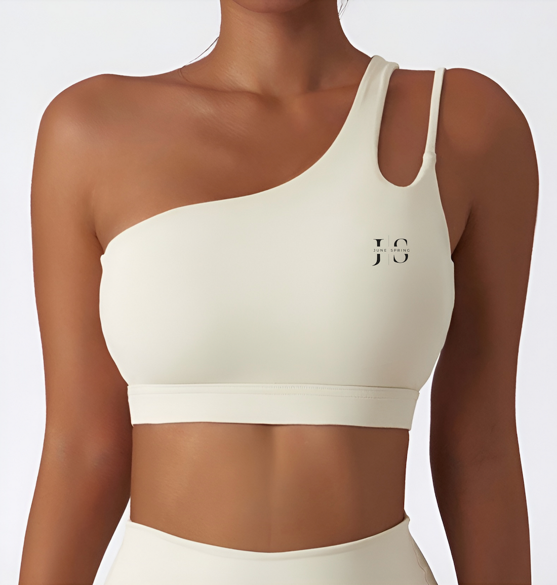 June Spring One Shoulder Bra Off White