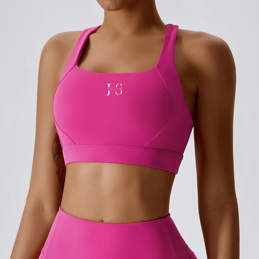 June Spring Seamless Sport Top Pink